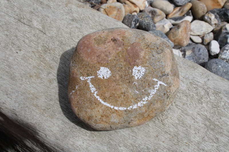 Stone smiley