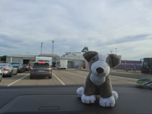Sheppy on the way to the Continent